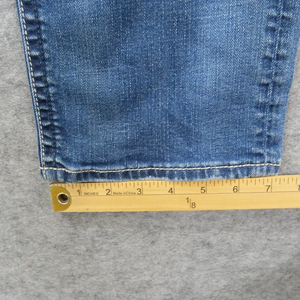 Silver Jeans Mens 32 Blue Eddie Straight Leg Mid Rise Zip Fly Denim